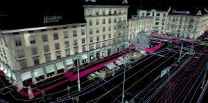 A Laser scanning and 3D modeling illustration in Oslo city
