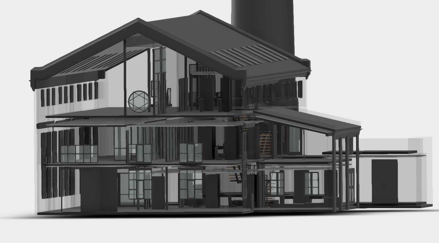 detailed illustration of a project using terrain modelling