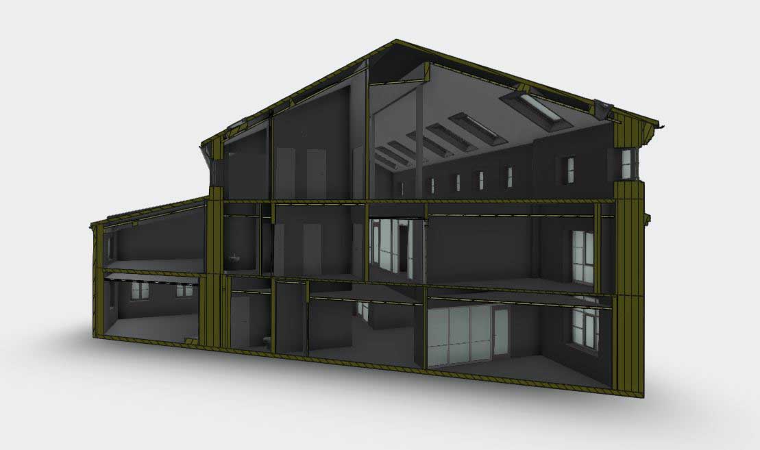 detailed illustration of a project using terrain modelling